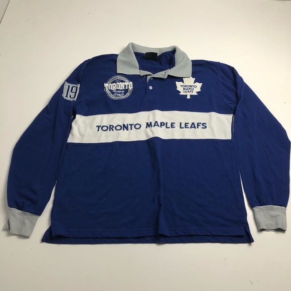 NHL Other - NHL Toronto Maple Leafs Long Sleeve Polo Large